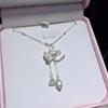 Lotus Tassel Necklace For Women Elegant Lotus And Seedpod Pendant Minimalist Luxury Small Batch Necklace