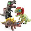 Dinosaur Model with Sound Realistic Stress Relief Soft Rubber Squeeze Dinosaur Figure Collection Model Birthday Gift