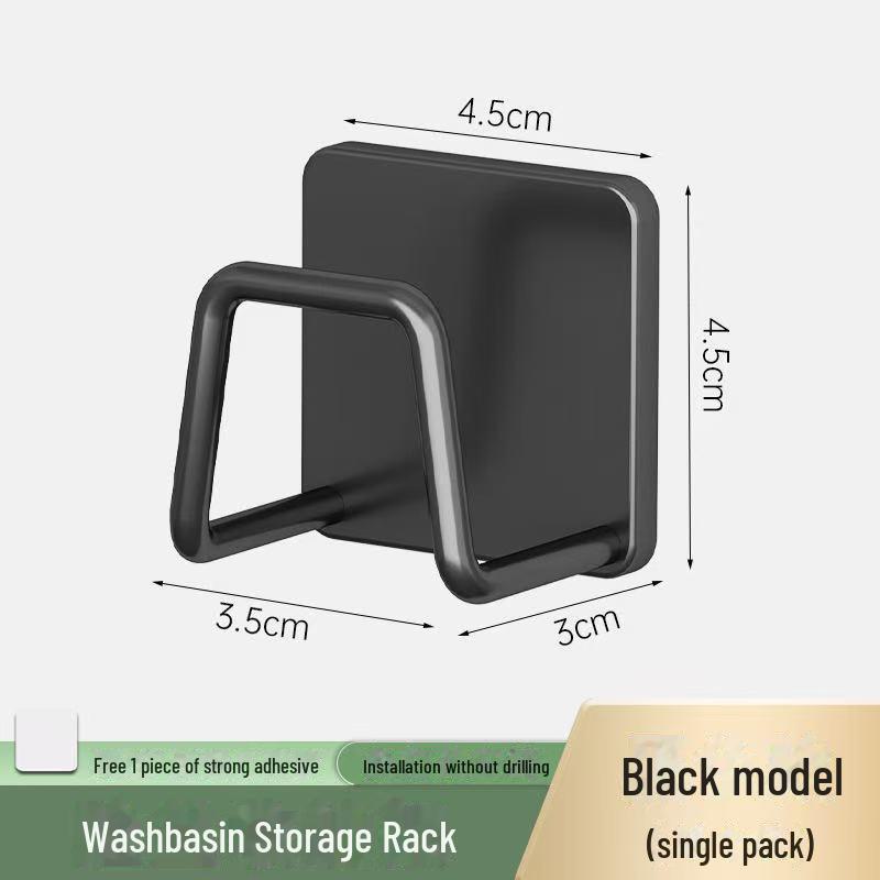 Traceless 304 Stainless Steel Adhesive Hook for Bathroom & Kitchen