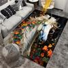 Elegant Horse Floral Rug for Living Room Decor - Unique Artistic Design, Soft Texture, Non-Slip Backing | Home Decor Trends