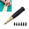 Belt Punch Tool Elliptical Shape Designs Comfortable Handle for Holes In Leather Crafting Repair Supplies
