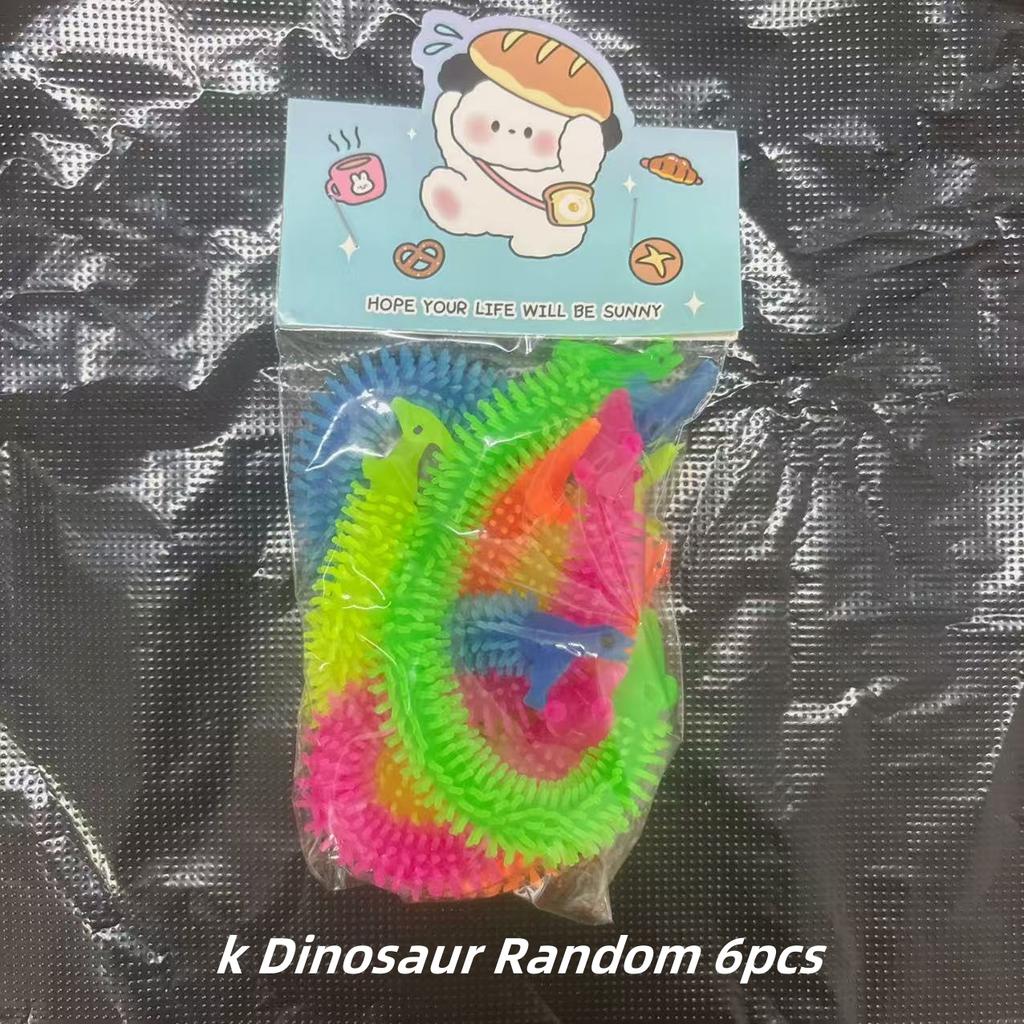 6 Pièces Jouets Fidget Vers à Tirer Licorne Drôle Ficelle Extensible Corde TPR Jouets Anti-Stress Ficelle Soulagement du Stress Jouet d'Évacuation Autisme