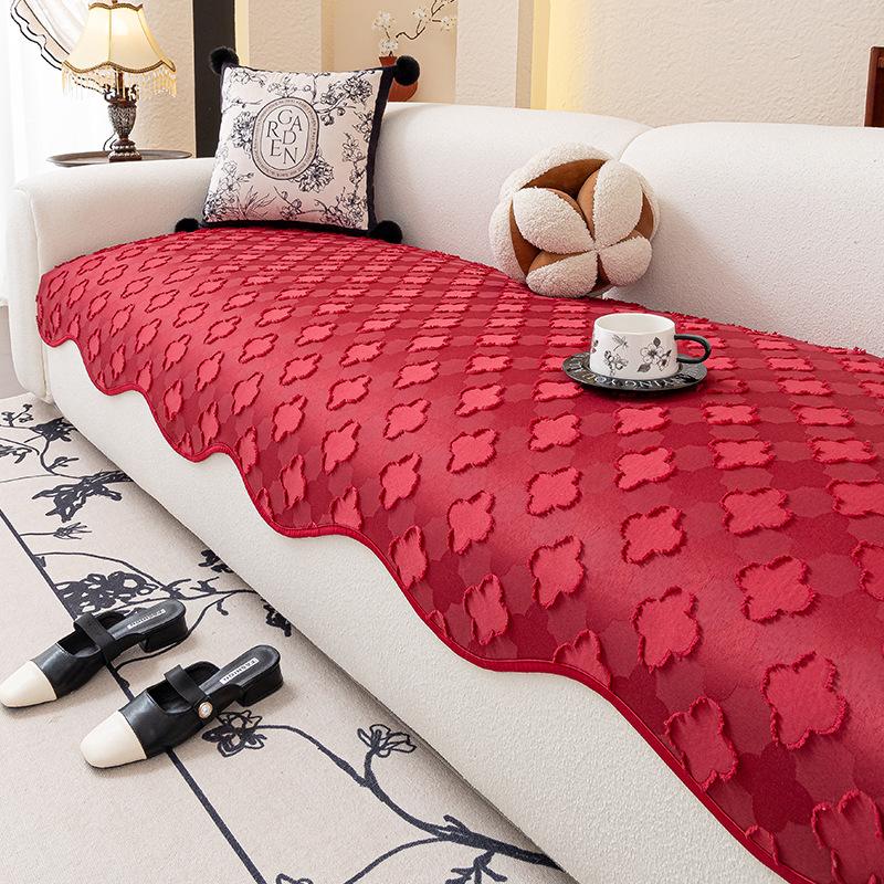 

Light French Special-Shaped Sofa Cushion, One-Piece Sofa Seat Cushion New Four-Season Universal Combination Sofa Cover 70*70cm