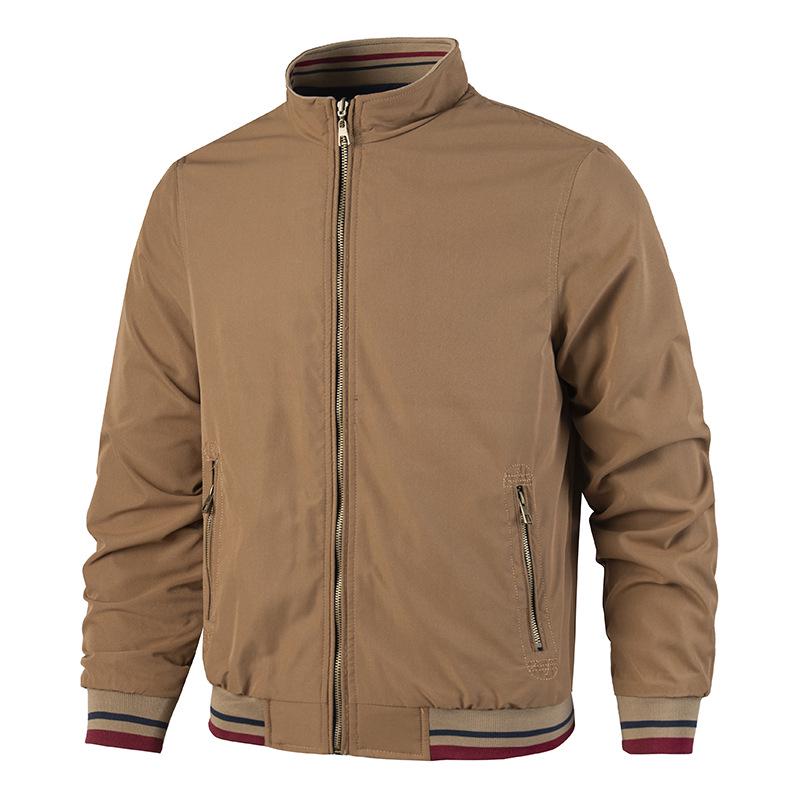 Wendbare Stehkragenjacke für Männer mittleren Alters: Frühling/Herbst Business Casual Kleidung