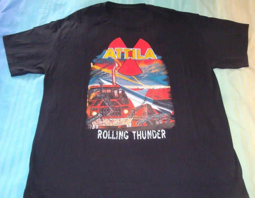 New Popular Attila Band Black T-Shirt Cotton Full Size S-5XL Unisex T-Shirt XXXL