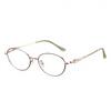 New Women Metallic Myopia Glasses High-fashion Ultra-light Full Frame Oval Design UV400 Protection Blue-light-blocking Natural