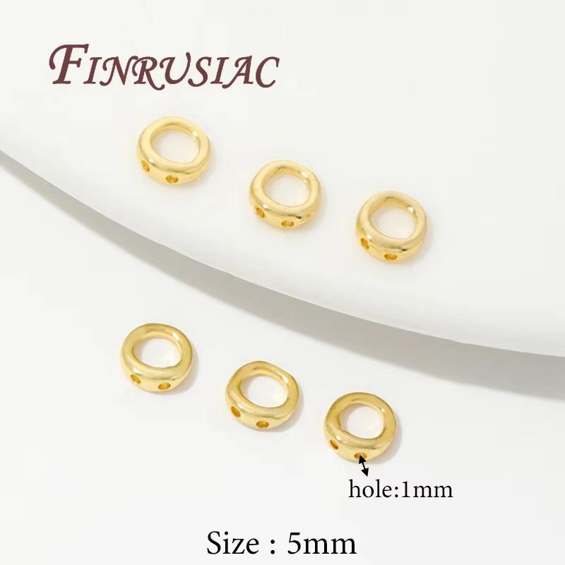 10/20 Stück 18K Vergoldete Quetschperlen Für Schmuck, Quetschperlen-Abdeckung, Perlenendkappen Kugelkette Verbinder, DIY Zubehör, Quetschperlen Endkappe