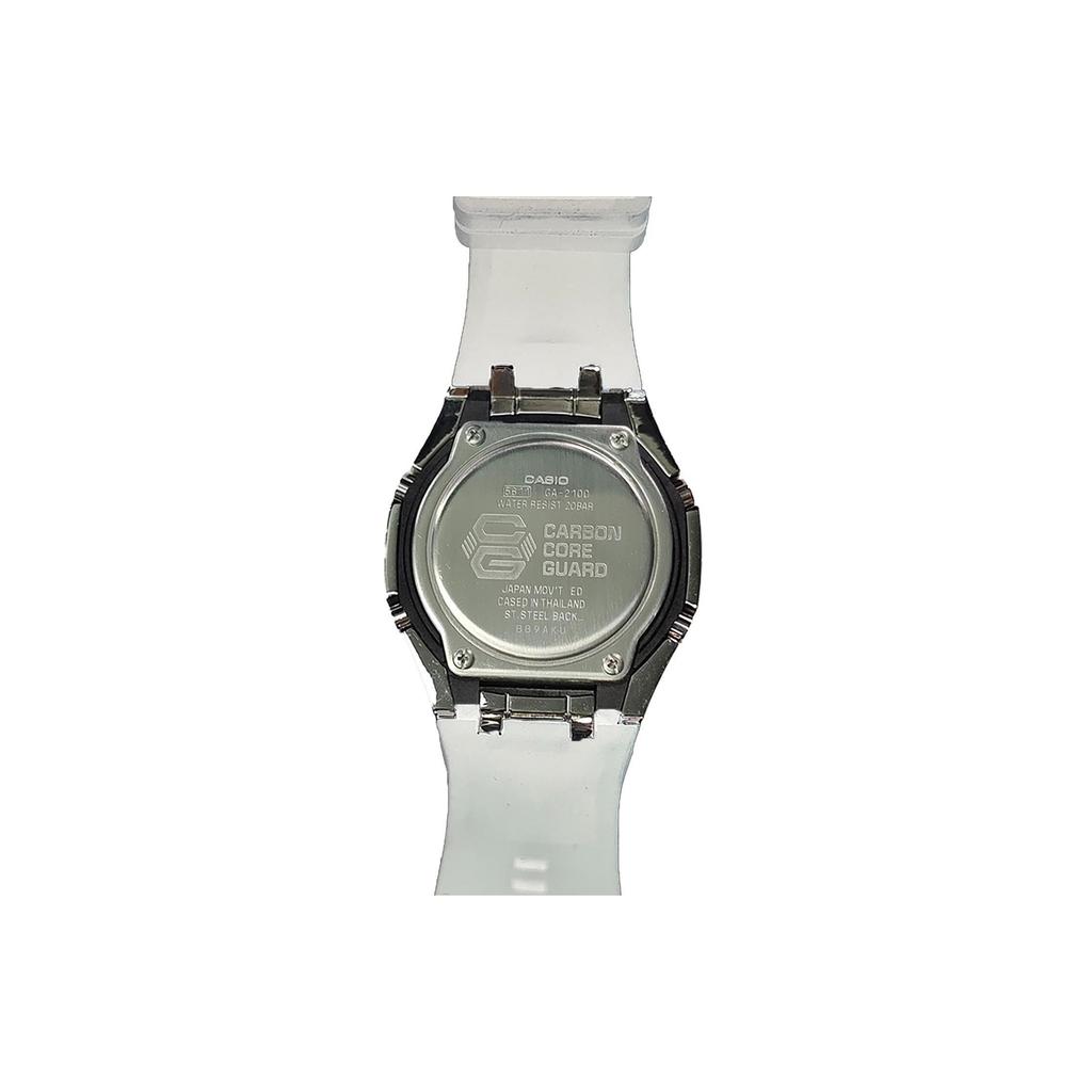CASIO Men Liquid Crystal,Analog Dual Display Series 44mm Black Watch GA-2100-1A(Watch3--)