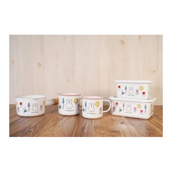 Fuji Enamel Miffy Bloom Deep Square Container S Size MF26-DS