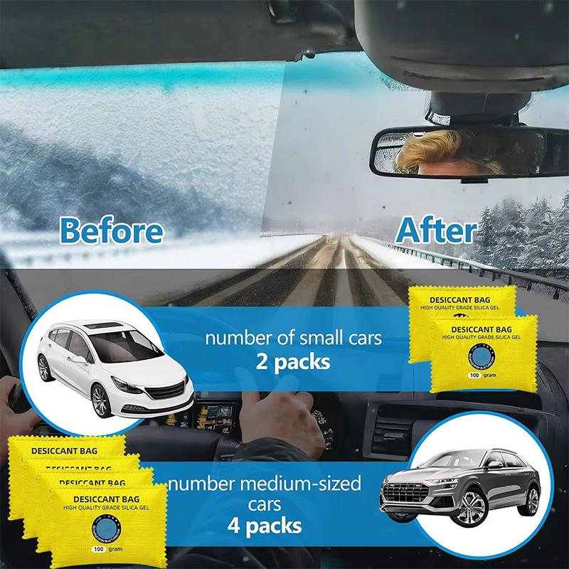 1/2/4 Stück Auto-Luftentfeuchter Feuchtigkeitsabsorber Farbwechselnde Silikagel-Packs Für Garagenlagerung, LKW-SUVs, Schränke, Badezimmer