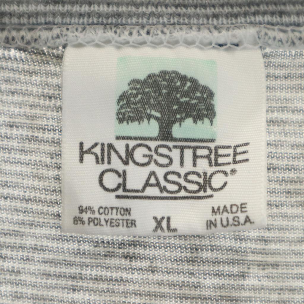 KINGSTREE CLASSIC 90s Made in USA Old Border Pattern NASA Short sleeve T-shirt Men's Used