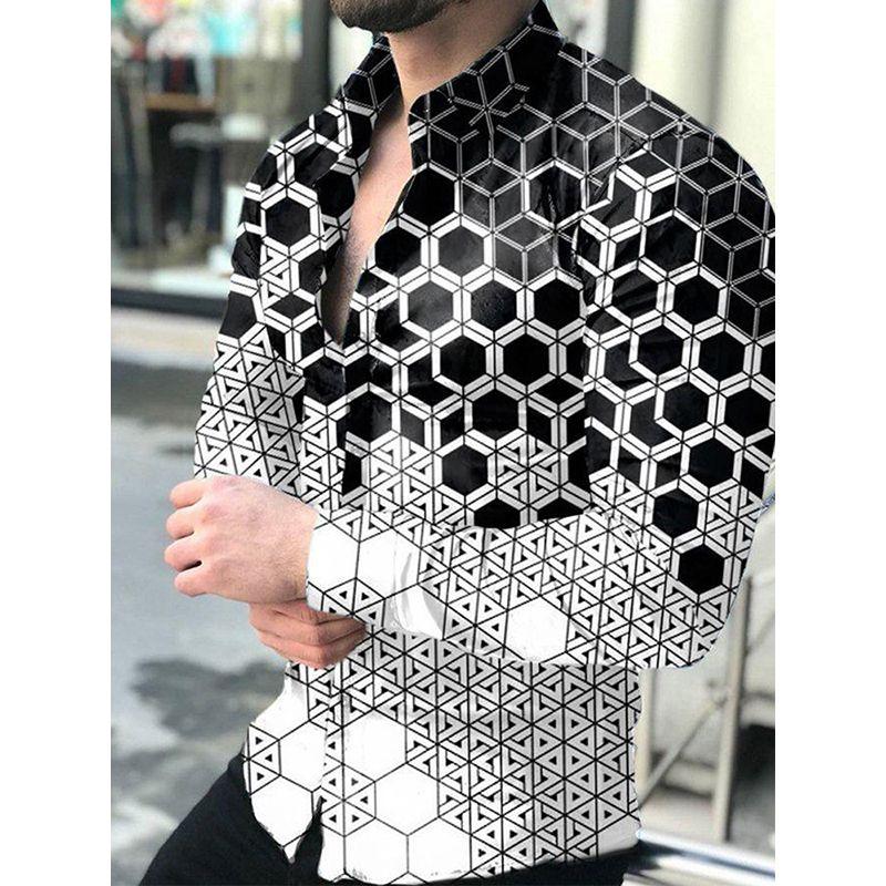 

Long Sleeve 3D Print Shirt plus Size Shirt Long Sleeves Shirt Plus Size Shirt CX151 L
