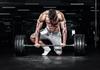 Photomural Bodybuilder With A Barbell Washable Fleece 368x280