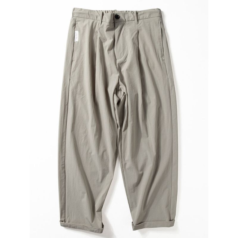 Stretch Quick-Dry Youth Simplicity Loose Tapered Men's Pants