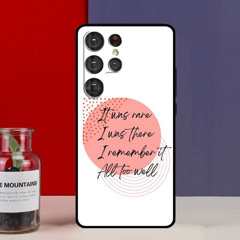 All Too Well Lyrics Funda Case For Samsung Galaxy S25 Ultra S9 S10 S20 FE S21 S22 S23 Plus S24 Ultra Phone Cover
