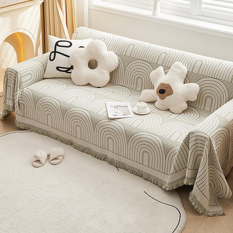 Chenille-Sofabezug, universeller Couch-Handtuch, staubdichter Sofakissenbezug, Anti-Katzen-Kratzschutzbezug, Sofadecke, Teppich