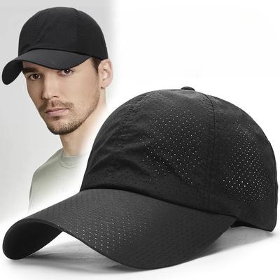 Frühlings-Baseballkappe mit atmungsaktivem Netz, Sonnenhut, Golfkappe, Schnelltrocknende Sportkappe, Geeignet für den täglichen Gebrauch, Outdoor-Nutzung, Unisex