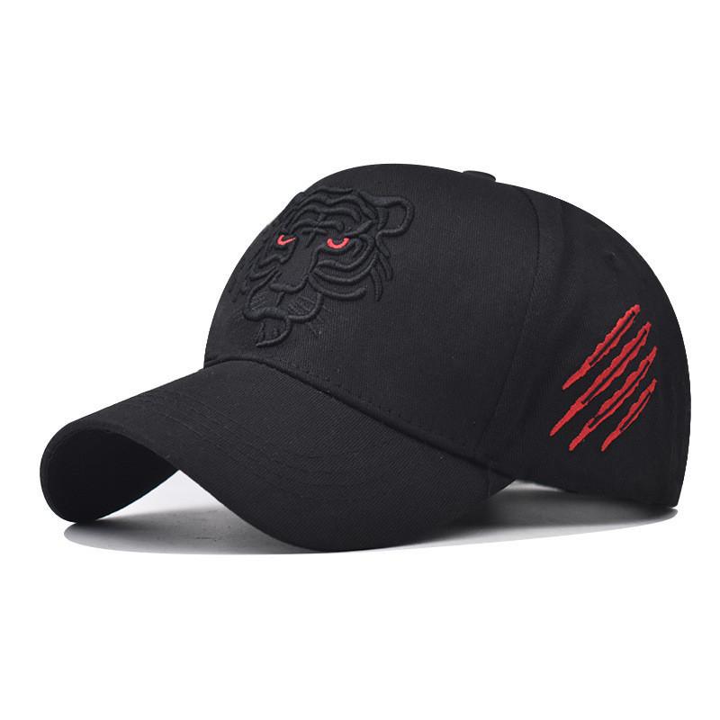 New Cross-border Tiger Head Baseball Cap With Cotton Embroidery Summer Adjustable Breathable Ins Style Hat
