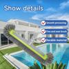 45cm Heavy Duty Aluminum Pool Brush Head With Corner Cleaning Brush Easy To Install For Pool Wall Steps Corner Cleaning Tools