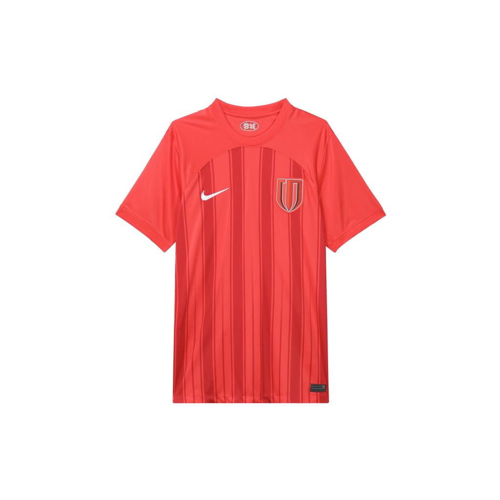 Nike Chengdu Rongcheng Home Fan Edition Logo Quick-Dry Crew Neck Pullover Casual Short Sleeve T-Shirt Men T-Shirts Red HF0684-624