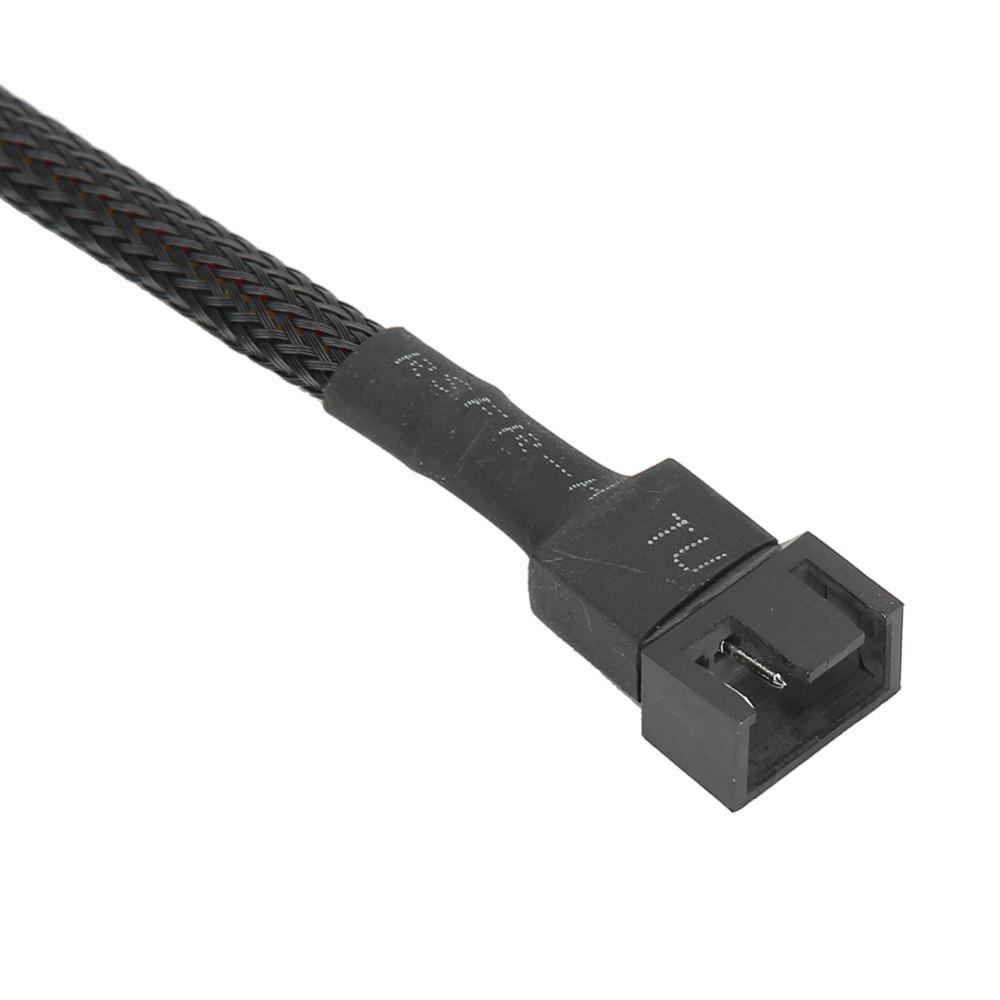 5PCS Braideds Rope Extension Cable 4-Pin PC Fan Cable Practical PWM Fan Cable  CPU Cooling