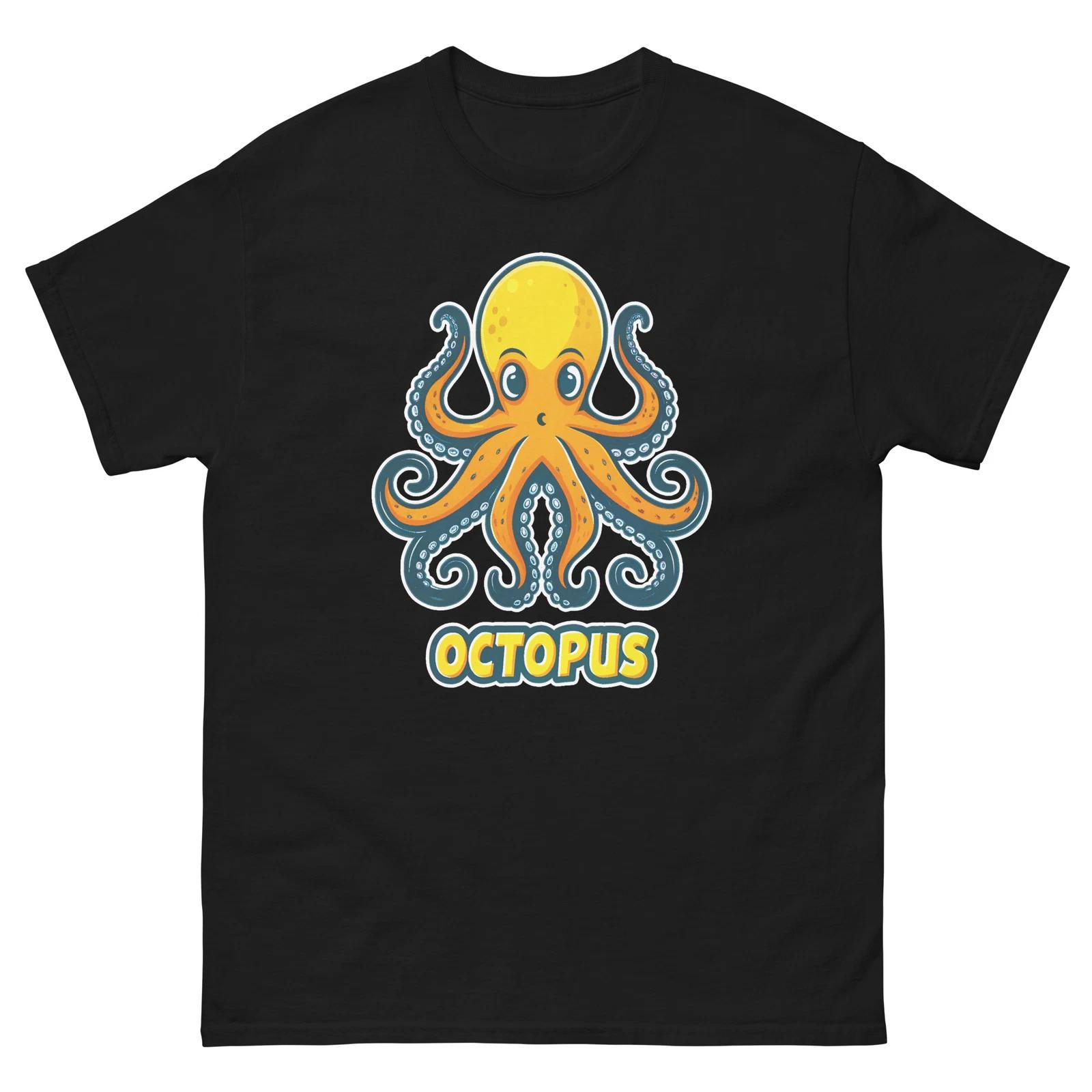 Octopus Ocean Ocean Beach Water Marine T-Shirt XL