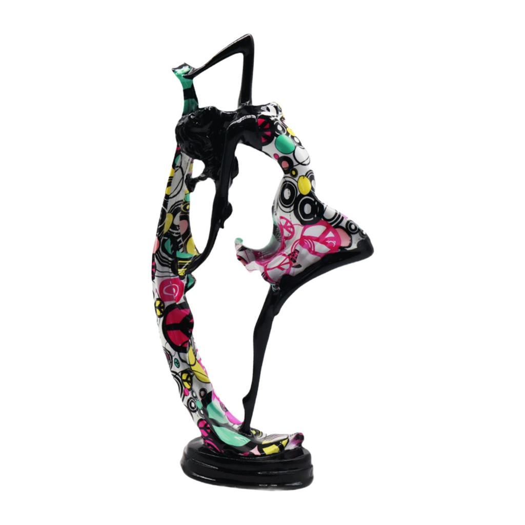 Yoga Girl Statue Creative Simple Collectible Figure Sculpture Modern Statue for Entrance Table Centerpiece Bedroom Office Shelf