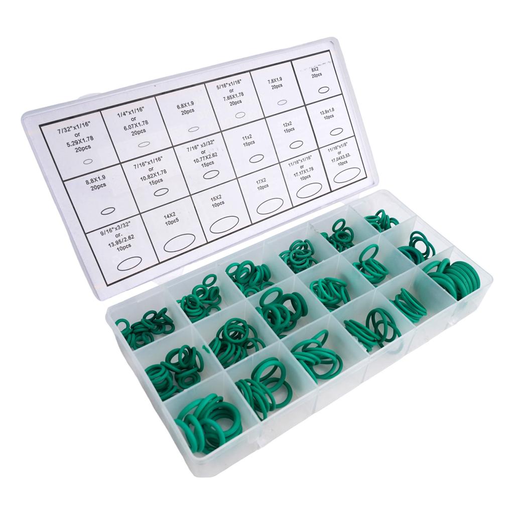 270 Adet Kauçuk O-Ring Contası Araba Klima Contası Sızdırmazlık Halkası Seti A/C Sistemi R134a AC Conta Rondela Seti