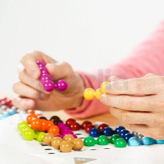 Puzzlia jumbo bead puzzle triangle for seniors, Korean popular puzzles
