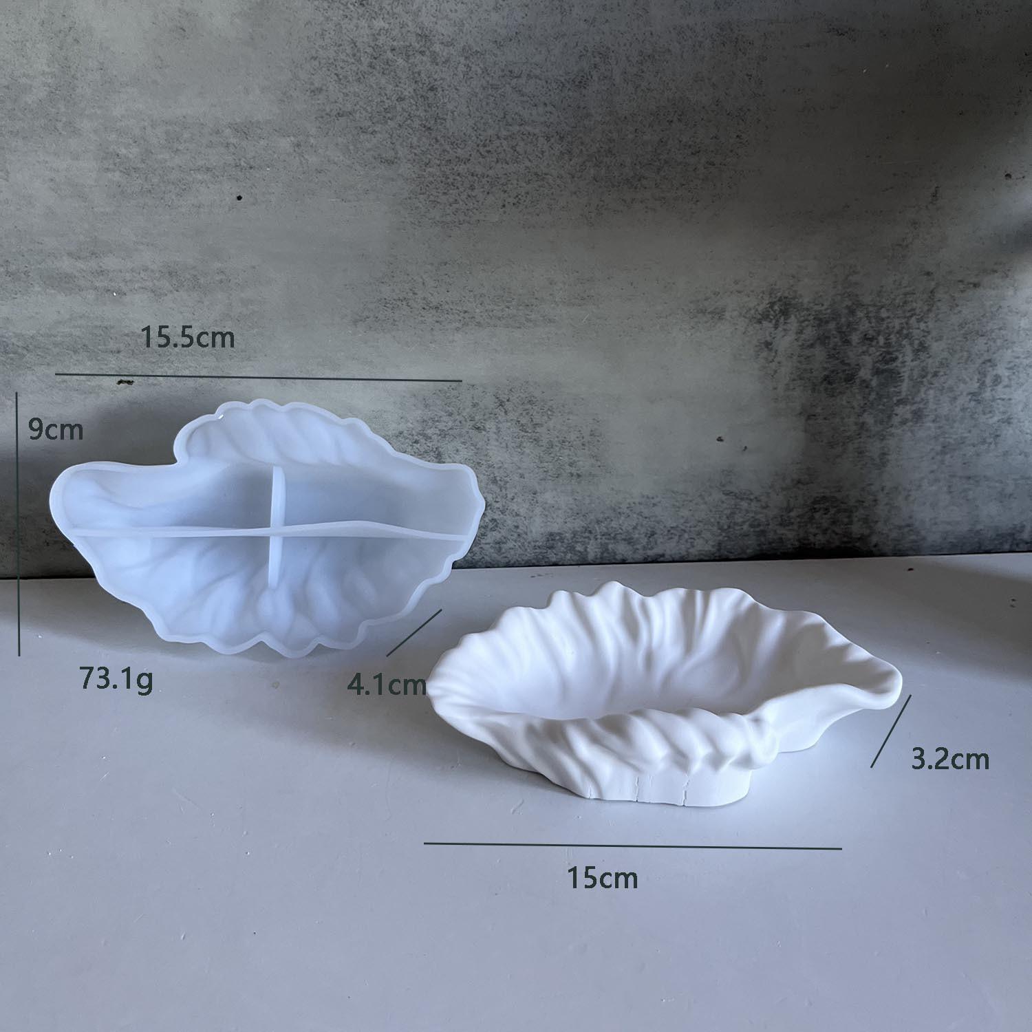 

Wave Dish Ароматическая штукатурка Коробка для хранения свечей Силиконовая форма Чашка для хранения свечей Банка Зеркальные формы