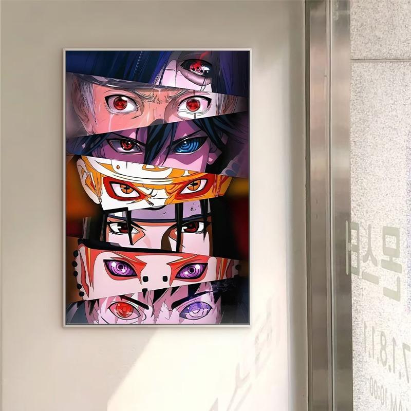 Japanese Anime Eyes Poster Canvas Printing Japanese Classic Anime Wall Art Print Wall Decor Sun WuKong Character Wall Decoration
