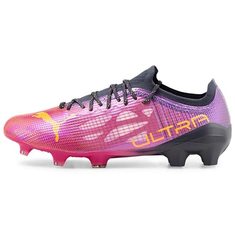PUMA AG Artificial Ground Abrasion Resistant Coverage Abrasion Resistant Coverage Soccer Shoes Men's Purple Orange Red 106694-03