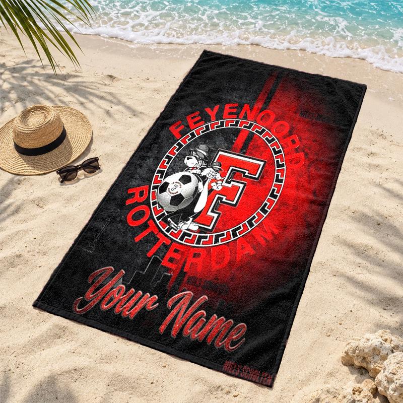 Feyenoord Rotterdam Personalisierbare Strandtücher dienen auch als Badetücher Sommer-Essential ein Muss für draußen den Strand und den Pool