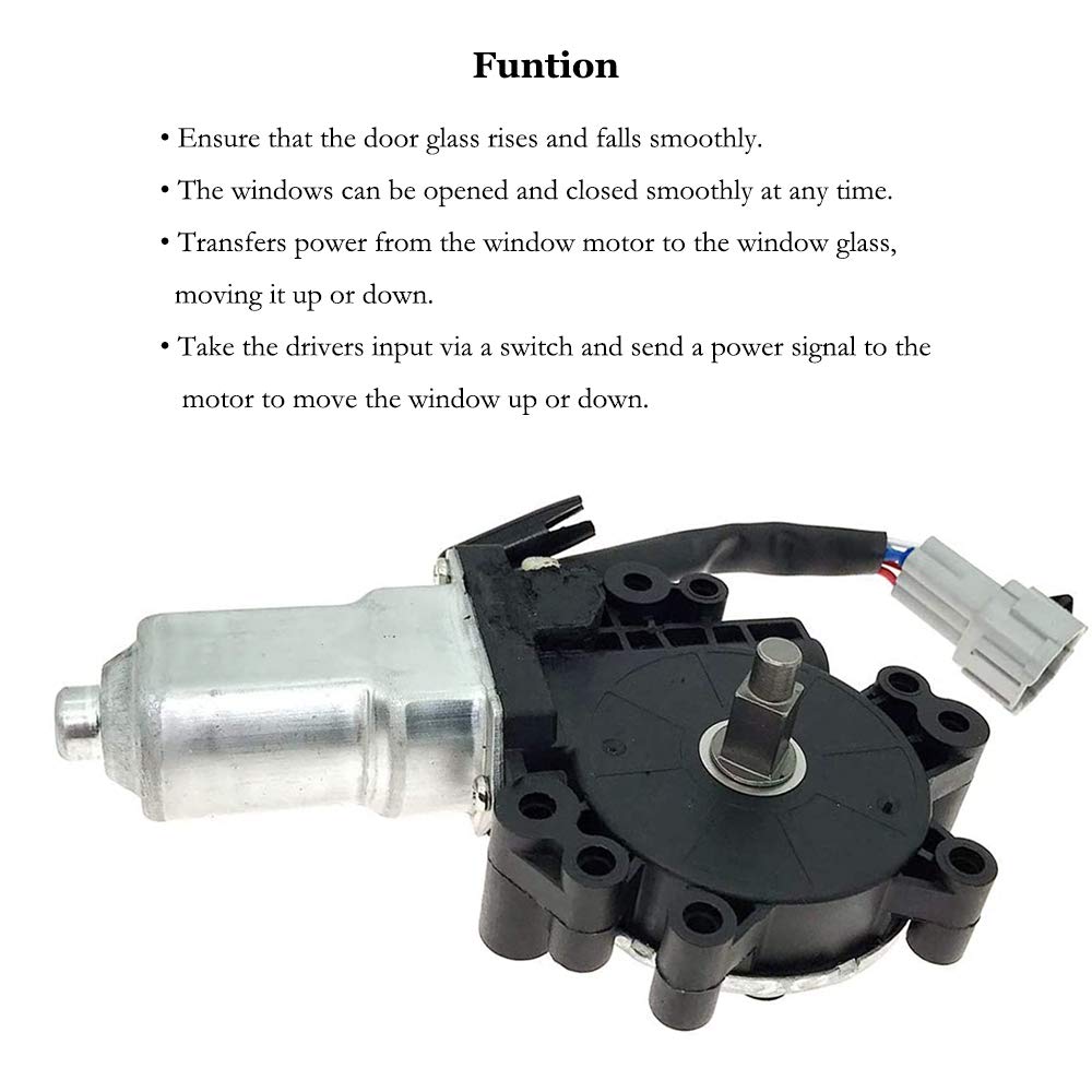 Power Window Lift Motor Front Left Driver Side for 2004-2014 Nissan Titan 2004 Nissan Pathfinder Armada 2005-2014 Nissan Armada 2004-2011 Infiniti