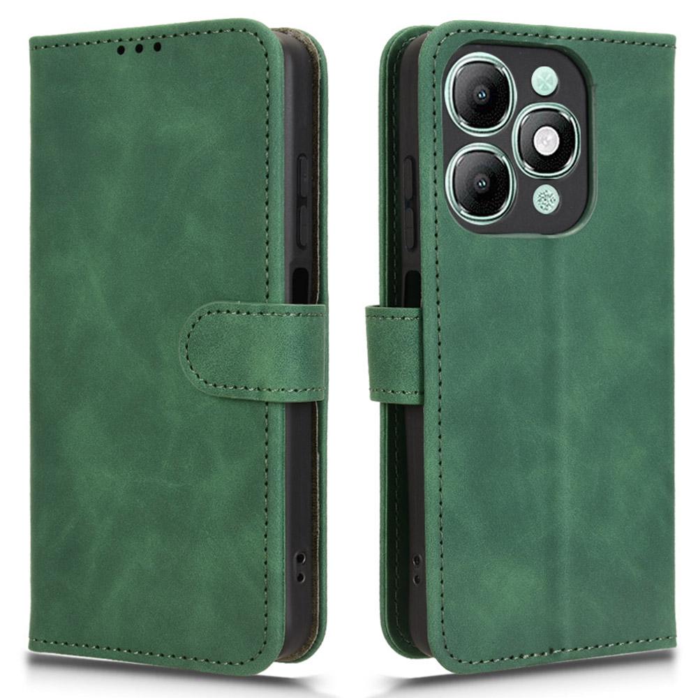 For Itel A90 4G Leather Case Skin Feel Anti Drop Wallet Flip Phone Cover