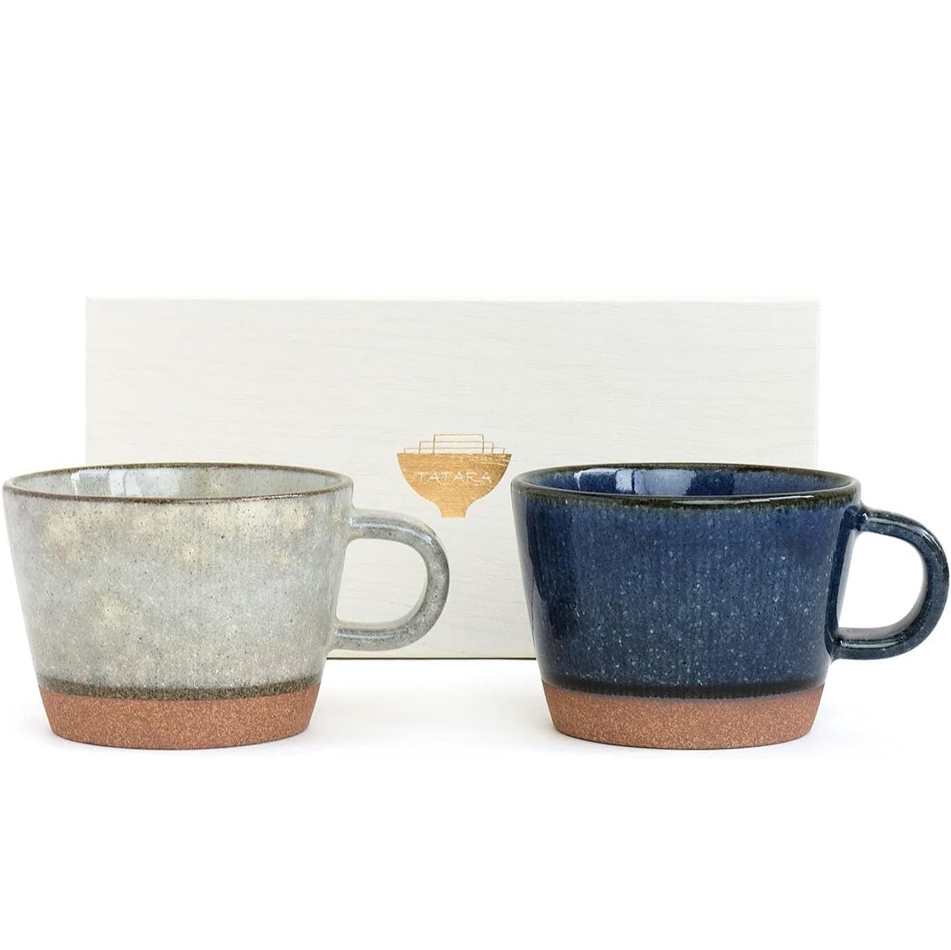 

Tatara Mugs Gift Mino Microwave and Dishwasher Wide Red Made in 020411 (Pair) - 2-Piece Set, Ware, Safe, 350ml, Mouth, Clay, Kiln-Change Finish,