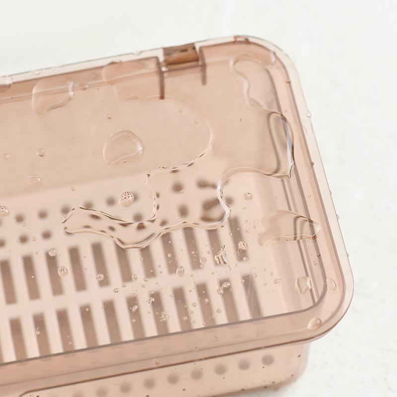 Cutlery Storage Tray Holder Tableware Organizer Spoon Fork Storage Box Plastic Container Cutlery Rack With Lid And Drainer