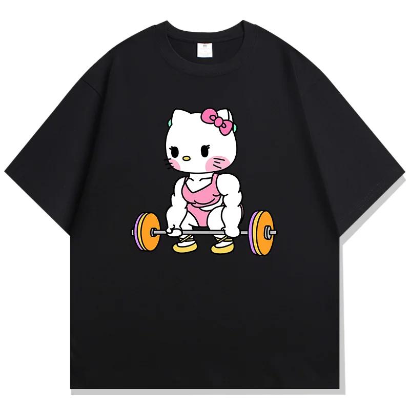 Cotton Breathable Childrens Tshirt Summer Pink Muscle Printed Parent Child Wear Unisexs and Womens Short Sleeves