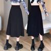 Autumn High-End Maternity Mid-Length Loose Casual Skirt with Belly Support