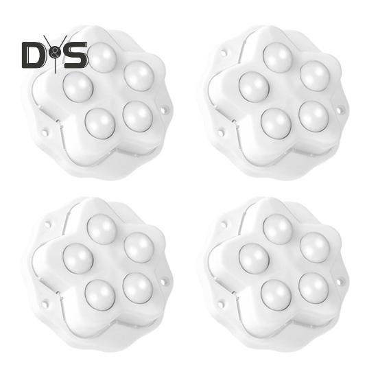 4 Pcs Paste Type Caster Wheels Universal Casters for Furniture 360 Degree Swivel Casters for Office Home Furniture Appliance