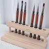 1Pcs Wood Multifunction Desk Organizer Nail Art Pen Holder Phone Stand And Storage Solution For Nail Tool