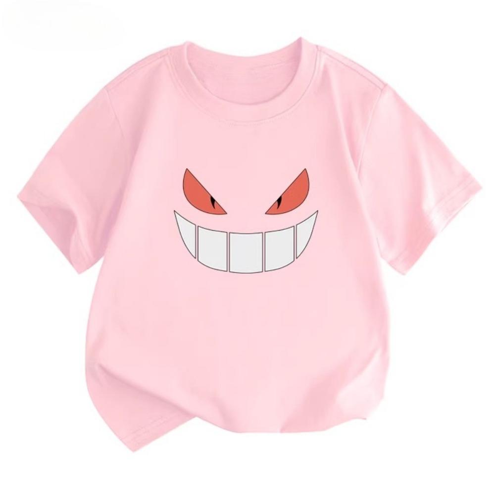 Potdemiel Pikachu Print  Children's T-Shirt, New Summer Style, Casual, Comfortable, and Breathable Children's Top