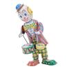 Aufzieh-Clown Blechspielzeug Retro Uhrwerk Clown Schlagzeuger Figur Vintage Clown Spielzeug für Kinder Schreibtisch