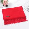 Women's Red Winter Scarf: High-End Imitation Cashmere Shawl, Versatile Warm Neck Wrap, Ideal Gift