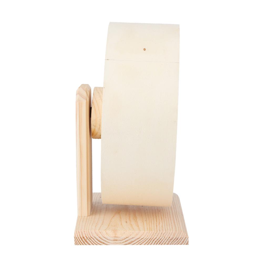 Drewniany Wspornik Ciche Koło do Ćwiczeń dla Zwierząt Domowych Zabawka do Biegania dla Chomika Świnki Morskiej Jeża SzynszyliM