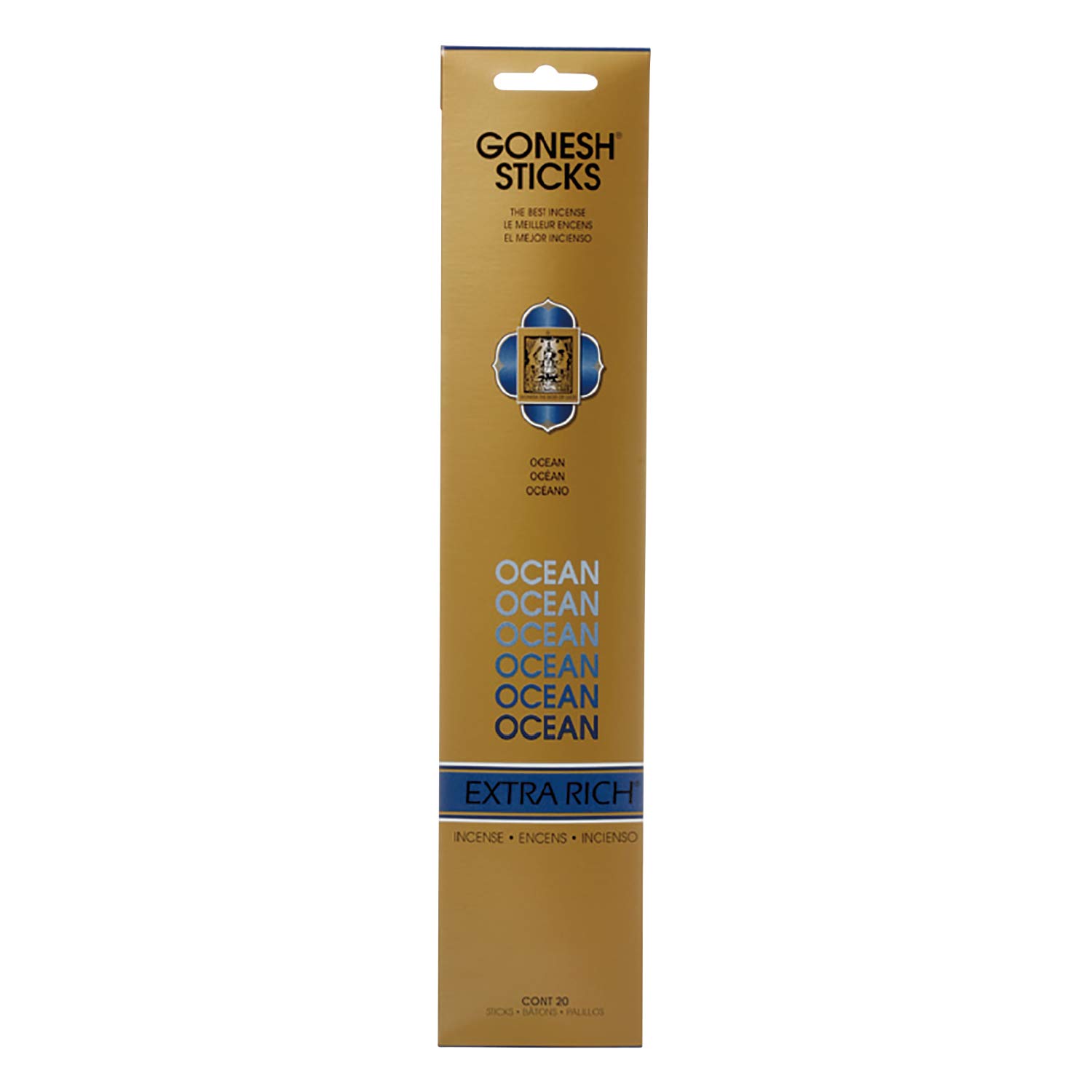 

GONESH Incense Stick Ocean 20 pieces 20 pieces (Aquamarine Scent) (x 1)