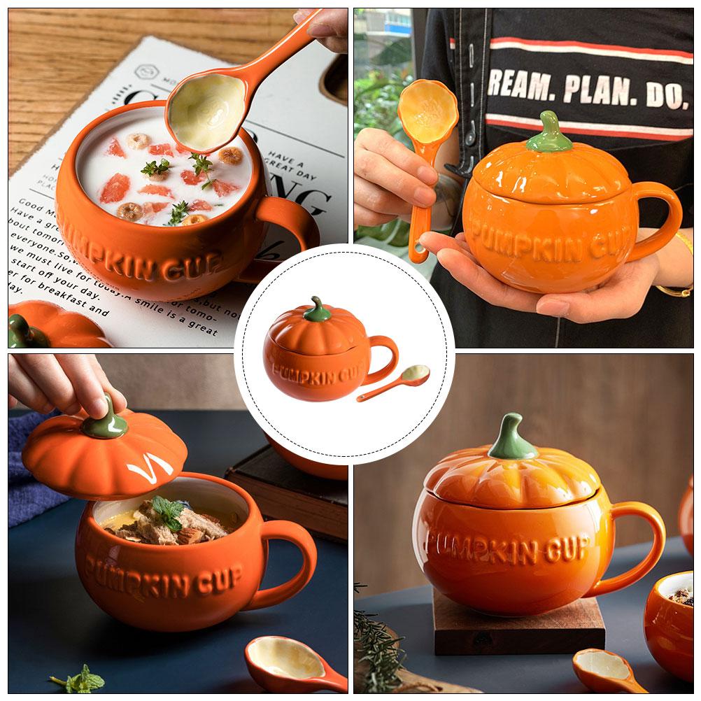 Pumpkin Mug Ceramic Milk Ceramics Cup Water Juice Coffee Storage Cups Creamer Tea