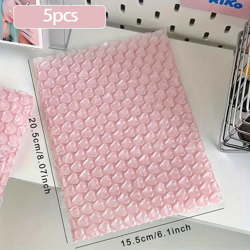 5/10 Stück-Polsterhülle Umschlagbuch stoßfeste Verpackung rosa Luftpolstertasche Schutzfolie Schaumverpackungsbeutel