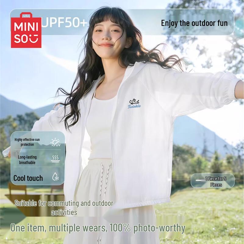 MINISO Women s Lightweight Breathable Sun Protection Hoodie Jacket S