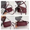 IELGY Fashion One-Shoulder Diagonal Bag Ladies Pu Small Square Bag